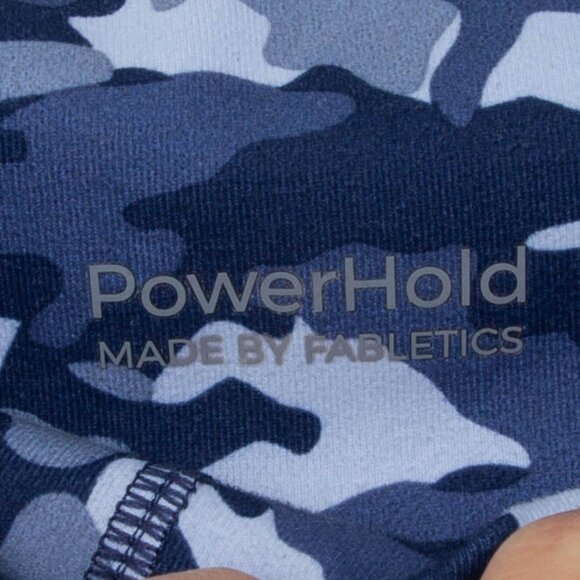 Fabletics Powerhold Blue Camo 7/8 Leggings Womens Size Small - Picture 3 of 6